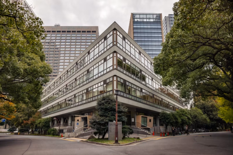 The Hibiya library building.